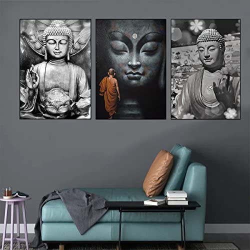 6 Pieces 5D Diamond Painting Kit for Adults Buddha Statue,Full Drill Painting by Number Kits Set for Home Office Wall Decor(12x16 inch,Buddha Statue)