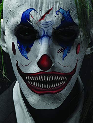 Halloween Realistic Temporary Costume Make Up Face Tattoo Kit Men or Women Adult - (Scary Clown) - 1 Kit