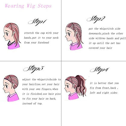 Long Curly Green Wig Heat Resistant Fiber 28" 