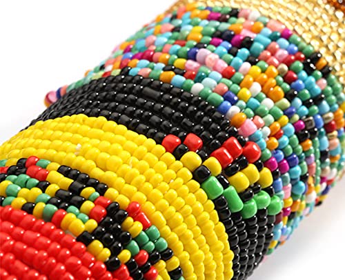 Colorful African Waist Beads, Durable, Plus Size Friendly Set of 14 Waist Beads Accessories Beach Bikini Belly Chain Wear as Singles or Set