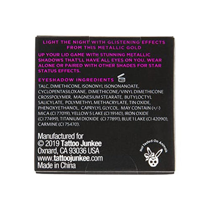TATTOO JUNKEE Cosmic Queen Metallic Pink Highly-Pigmented Space Dust Eyeshadow, Creamy & Easily Blindable Formula, Wear Alone or Pair With Other Shades, 0.19 Oz