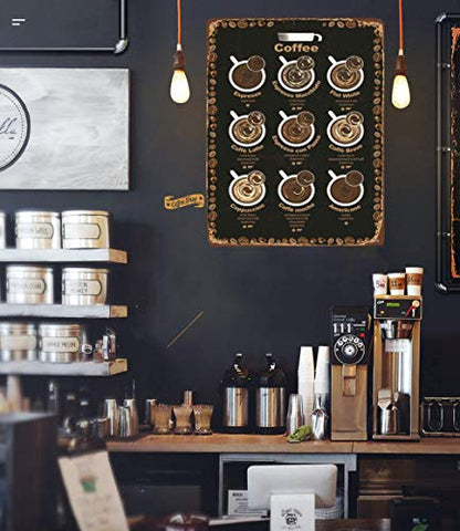 Black Cat Wiccan Art Hello Darkness My Old Friend Wall Decor 12"x8" Inch Metal Tin Sign Retro Vintage Style