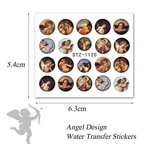 Water Transfer Nail Stickers Decals 3D Dragon Snake Angel Nail Art Stickers Decals