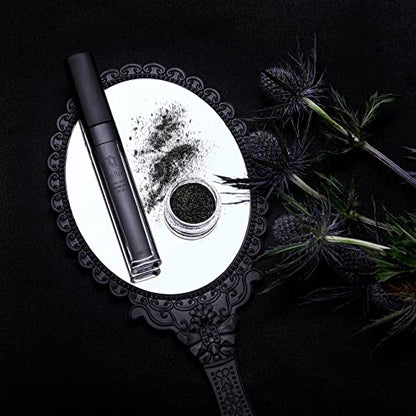 TATTOO JUNKEE Leather Lip Trio Lip Paint Kit, Includes Black Lip Liner & Matte Long-Wear Lip Paint + Coordinating Fine-Milled Opalescent Cosmetic Glitter