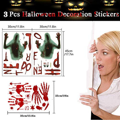 Halloween Window Door Decoration Cover Set