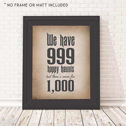 999 Happy Haunts Disney's Haunted Mansion  Unframed 11x14 Print