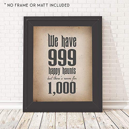 999 Happy Haunts Disney's Haunted Mansion  Unframed 11x14 Print