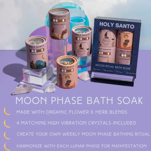 Moon Phase Organic Bath Soak with Dried Herbs and Flowers