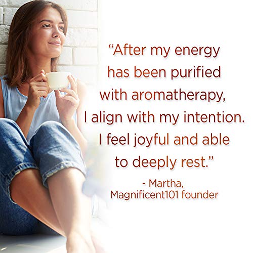 Magnificent 101 Affirmations Sage, Cedar, Palo Santo, sprinkle of sage leaves Smudge Candle for House Energy Cleansing, Banishes Negative Energy - Natural Soy Wax Tin Candle (MONEY COMES TO ME EASILY)