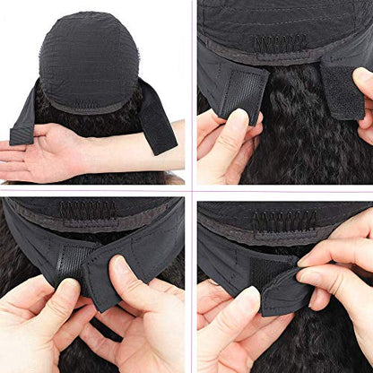 Burgundy Red Headband Wig | Synthetic NON Lace Front | 24" 150% Density Loose Wave | Human Hair Feel