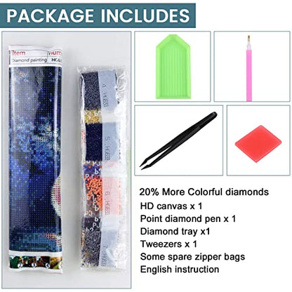 9 Pack DIY 5D Diamond Painting Kits for Adults Moon Full Drill Diamond Art Painting for Home Wall Decor(Canvas 12X12In)