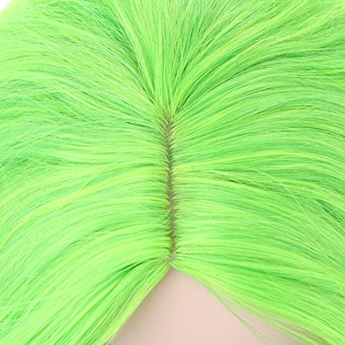 Lime Green Fairy Sprite Top Quality Heat Resistant Synthetic Beautiful Daily Wear Human Hair Feel
