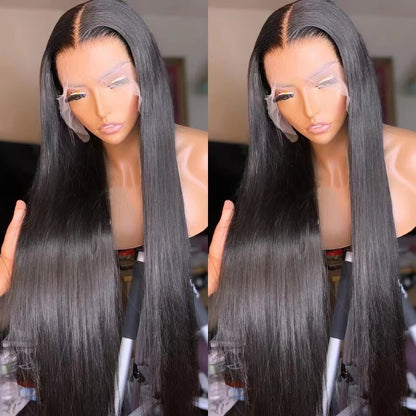 Brazilian Long Straight Human Hair Wigs 13x4 Lace Front Wig For Women Real Hair Frontal Closure Wig Pre Plucked 13-32 Inches