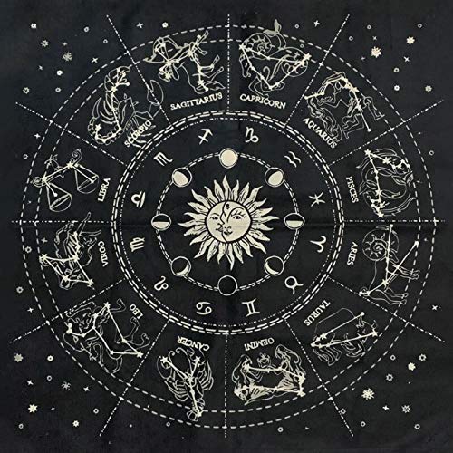 Altar 12 Constellations Astrology Tarot Divination Cards Table Cloth Tapestry