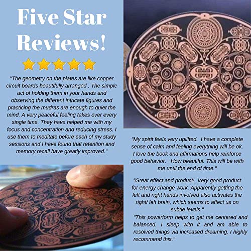 Tuning Fork for Healing Balancing Subtle Energy Clearing Meridians Chakras & Cleansing Auras, Manage Anxiety Stress Relief, Relaxation & Weight Loss Powerforms Sacred Geometry Neutral Space 6” x 4.5”