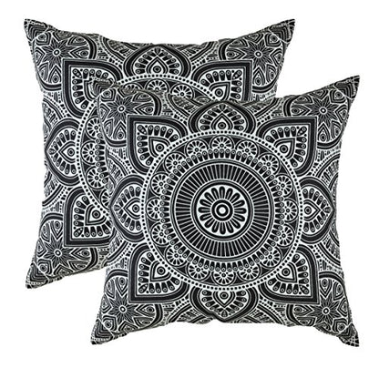 Throw Pillow Cover Mandala Accent 100% Cotton