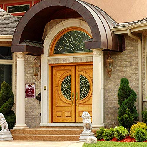 Retro Fashion Chic Funny Metal Tin Sign No Trespassing We're Tired of Hiding The Bodies