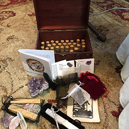 Huge Witchcraft KIT ~ Witch Alter Sets ~ Wand kit ~ Witch Kits ~ Potion kit ~ Crystal Witchcraft ~ spellbook ~ Book of Shadows ~ Cigar Box