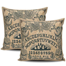 Ouija Board Horror Movie Pillowcases Square Both Sides Printed Set of 2