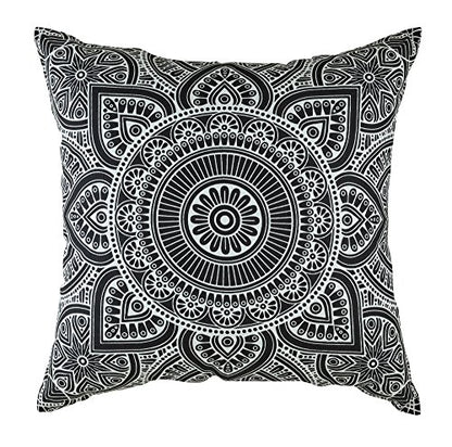 Throw Pillow Cover Mandala Accent 100% Cotton