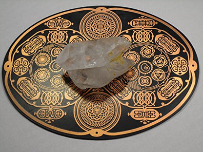 Tuning Fork for Healing Balancing Subtle Energy Clearing Meridians Chakras & Cleansing Auras, Manage Anxiety Stress Relief, Relaxation & Weight Loss Powerforms Sacred Geometry Neutral Space 6” x 4.5”