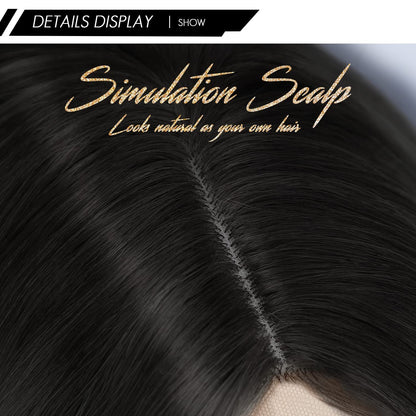 Middle Part Synthetic Shoulder Length 14 Inch Colorful Heat Resistant Fiber Wig