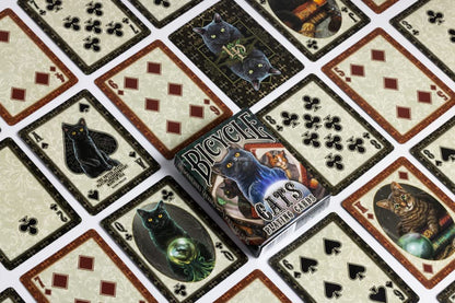 Bicycle Cats Playing Cards Designed by Lisa Parker, Black