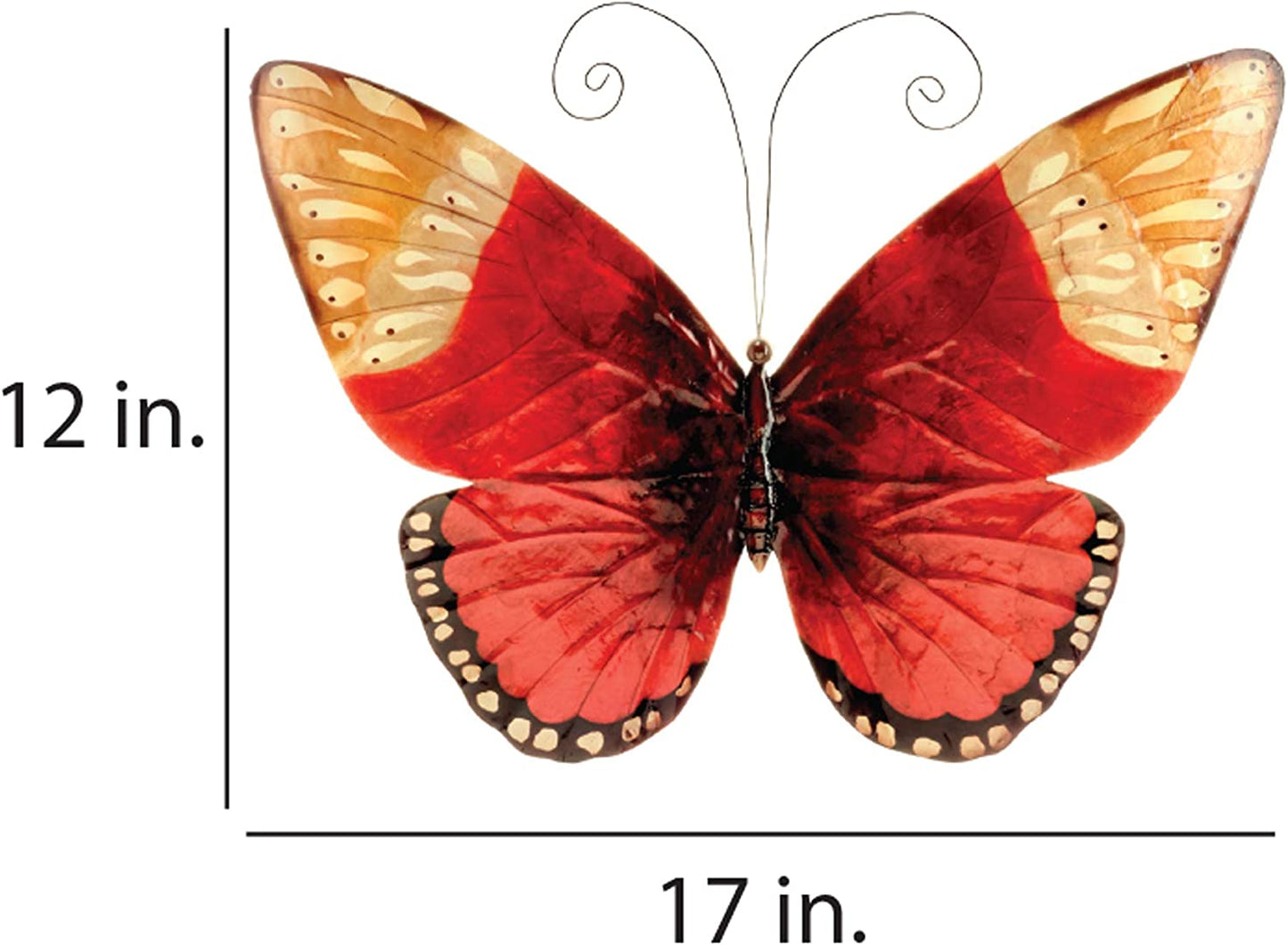 Dragonfly Wall Decor Peacock 14 Inches Length x 1 Inch Width x 12 Inches Height