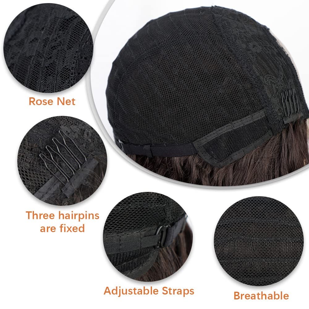 Middle Part Synthetic Shoulder Length 14 Inch Colorful Heat Resistant Fiber Wig