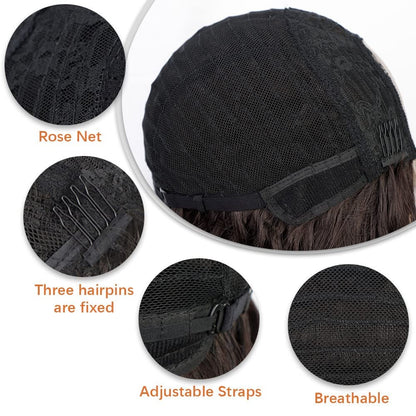 Middle Part Synthetic Shoulder Length 14 Inch Colorful Heat Resistant Fiber Wig