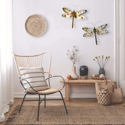 Dragonfly Wall Decor Peacock 14 Inches Length x 1 Inch Width x 12 Inches Height