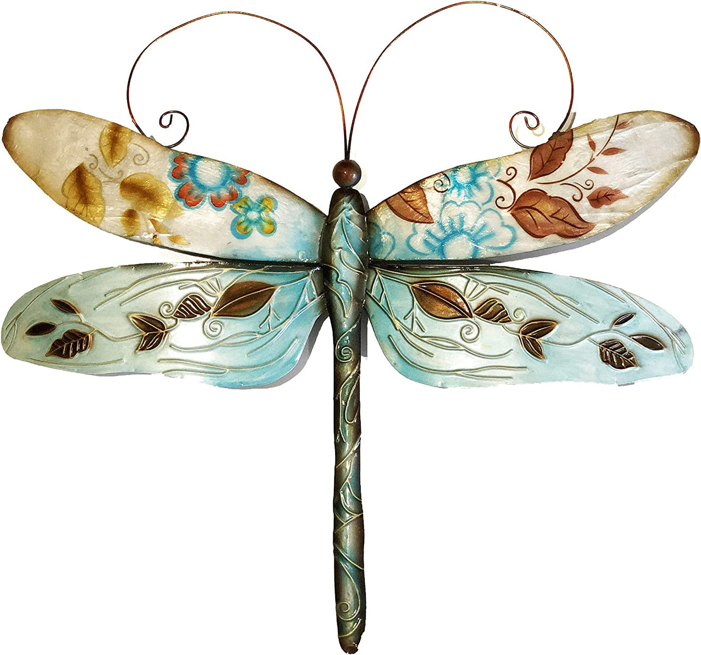 Dragonfly Wall Decor Peacock 14 Inches Length x 1 Inch Width x 12 Inches Height