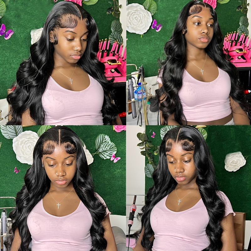 150% Density 13x4 Lace Front Human Hair Wigs Body Wave Lace Front Wig For Women Brazilian Remy Human Hair Wig