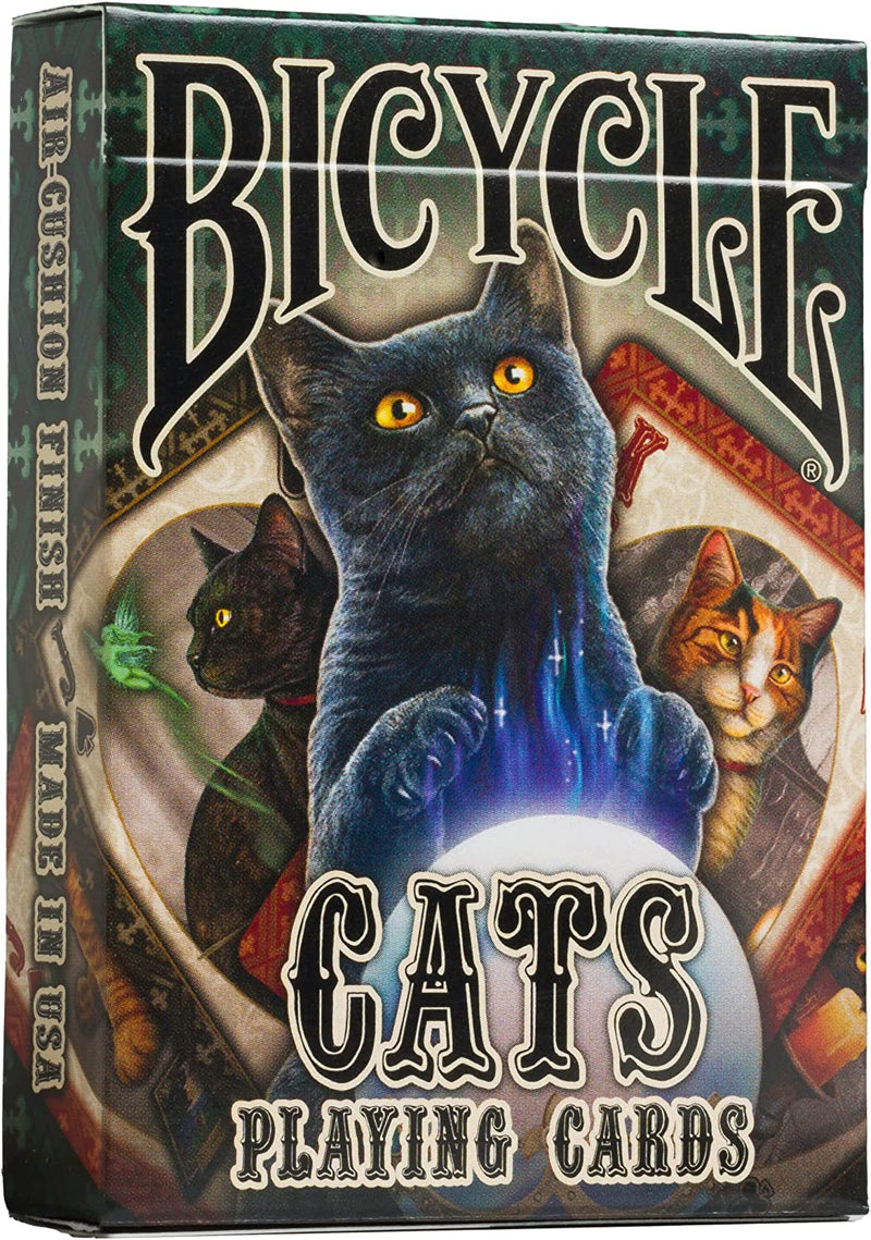 Bicycle Cats Playing Cards Designed by Lisa Parker, Black