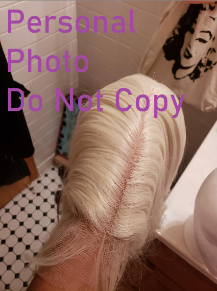 Blonde Lace Front Wig Deep Part Glueless Lace Wig Synthetic 613 Color Long Straight Heat Resistant Wig with Baby Hair Bleached Knots 22" 