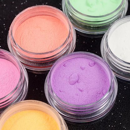 Glow In Dark Nail Pigment Powder Luminous Nail Art Decorations
