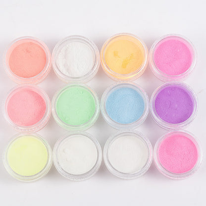 Glow In Dark Nail Pigment Powder Luminous Nail Art Decorations