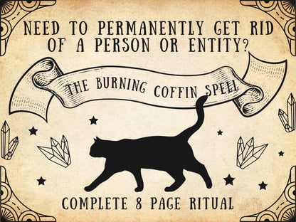 The BURNING COFFIN SPELL  8 Page Word Document