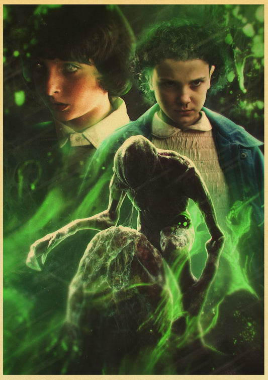 Stranger Things 2 season retro Poster Kraft Paper Bar Cafe Home Decor vintage Painting Wall Sticker