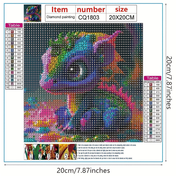 Dragon Baby Artificial Diamond Painting Tools For Adults And Kids 5D DIY Diamond Art Tools For Beginners With Round Full Diamond Gems Painting Art Decor Gifts For Wall