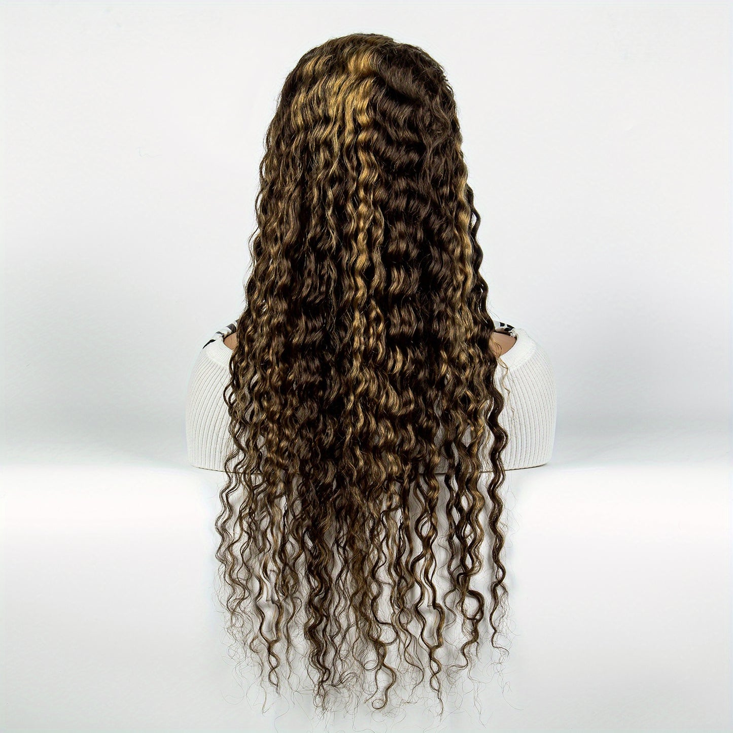 Gorgeous 180% Density 13x4 Lace Front Human Hair Wig - Transform Your Look with Honey Blonde Ombre Curls!