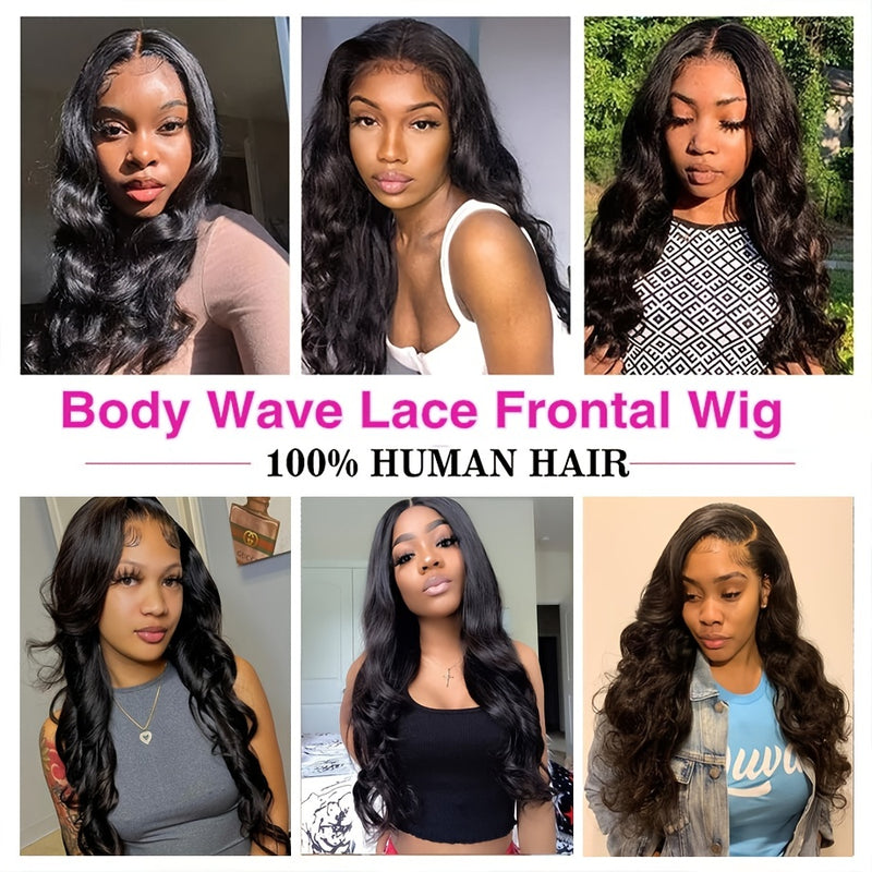150% Density 13x4 Lace Front Human Hair Wigs Body Wave Lace Front Wig For Women Brazilian Remy Human Hair Wig