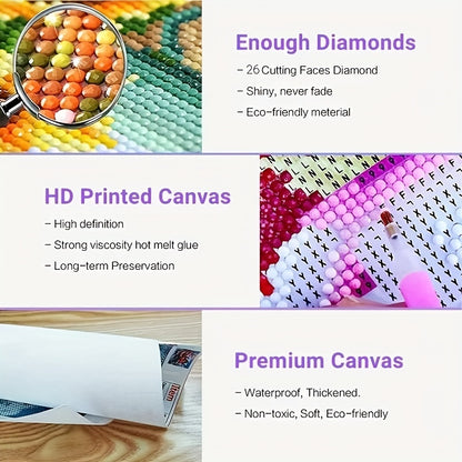 Dragon Baby Artificial Diamond Painting Tools For Adults And Kids 5D DIY Diamond Art Tools For Beginners With Round Full Diamond Gems Painting Art Decor Gifts For Wall
