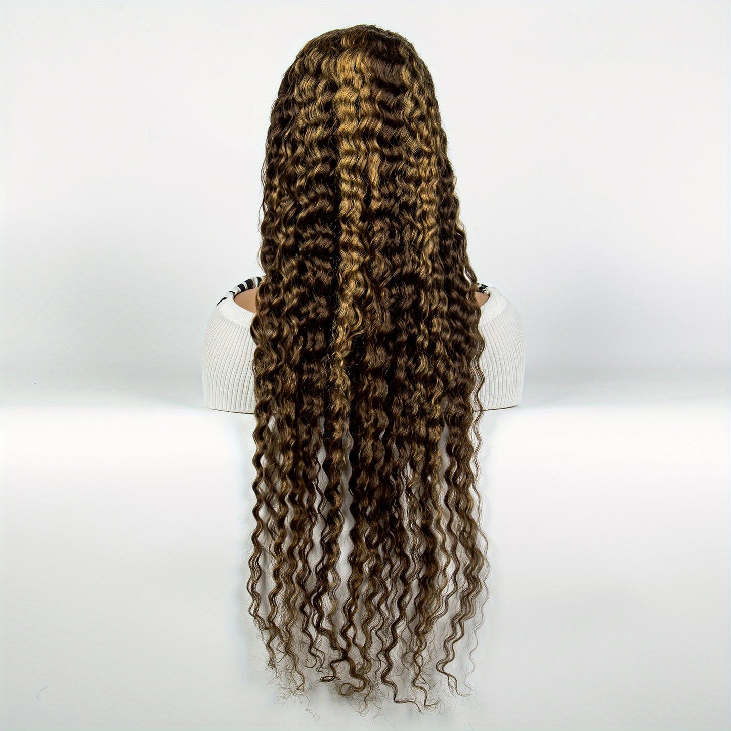 Gorgeous 180% Density 13x4 Lace Front Human Hair Wig - Transform Your Look with Honey Blonde Ombre Curls!