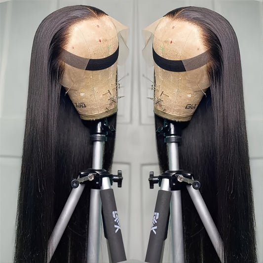 Brazilian Long Straight Human Hair Wigs 13x4 Lace Front Wig For Women Real Hair Frontal Closure Wig Pre Plucked 13-32 Inches