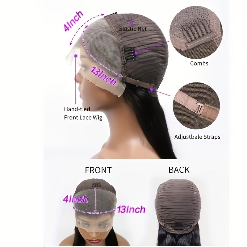 Gorgeous 180% Density 13x4 Lace Front Human Hair Wig - Transform Your Look with Honey Blonde Ombre Curls!