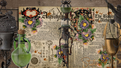 Book of Shadows no 1 Printable pages of Signs Symbols Alchemy Astrology Magical Spiritual Symbolism Printable BOS Sheets Wiccan Pagan DIY