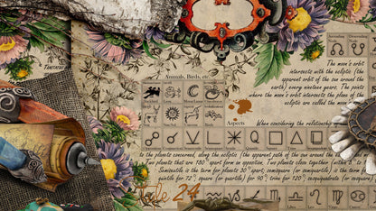 Book of Shadows no 1 Printable pages of Signs Symbols Alchemy Astrology Magical Spiritual Symbolism Printable BOS Sheets Wiccan Pagan DIY