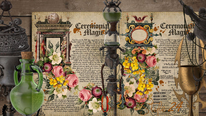 Book of Shadows No 2 Printable pages of Signs Symbols Ceremonial Magic Magical Spiritual Symbolism Printable BOS Sheets Wiccan DIY