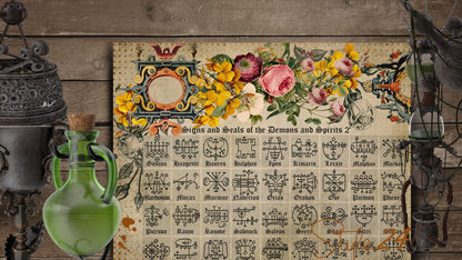 Book of Shadows No 2 Printable pages of Signs Symbols Ceremonial Magic Magical Spiritual Symbolism Printable BOS Sheets Wiccan DIY